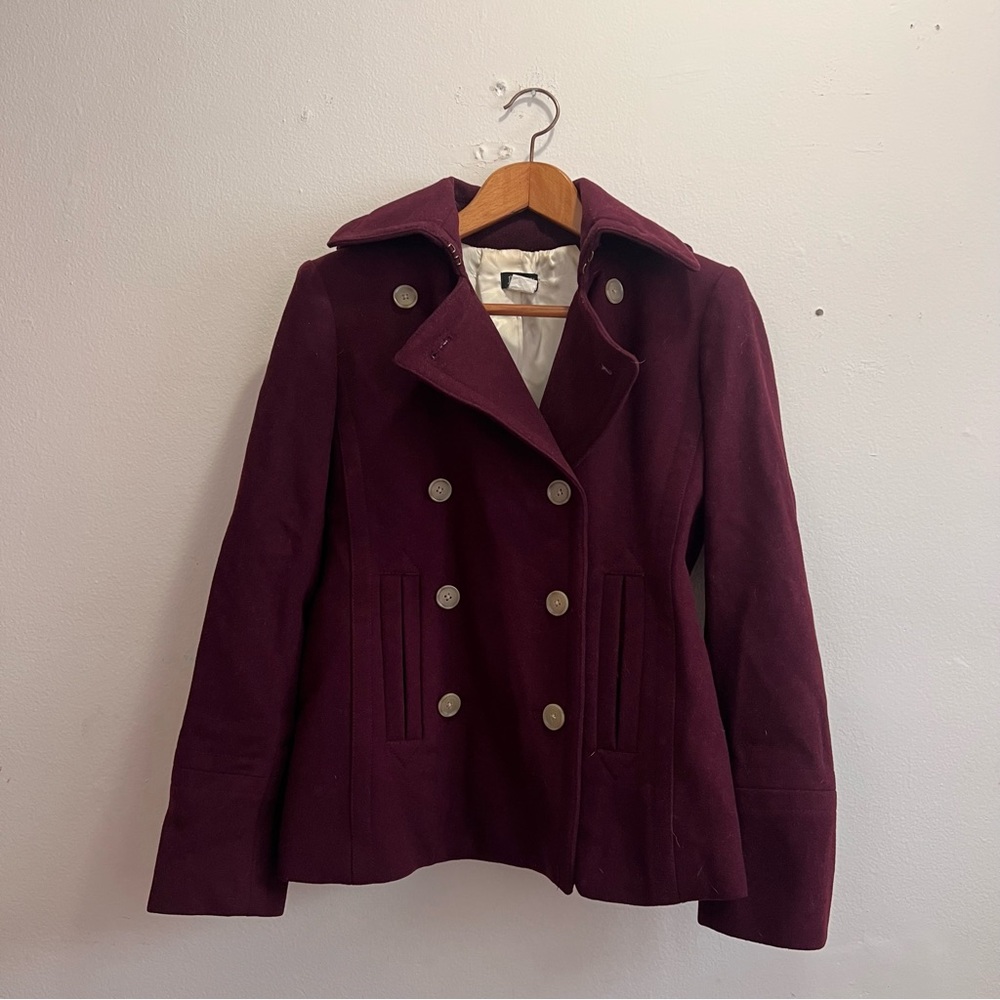 100% Wool JCrew Pea Coat